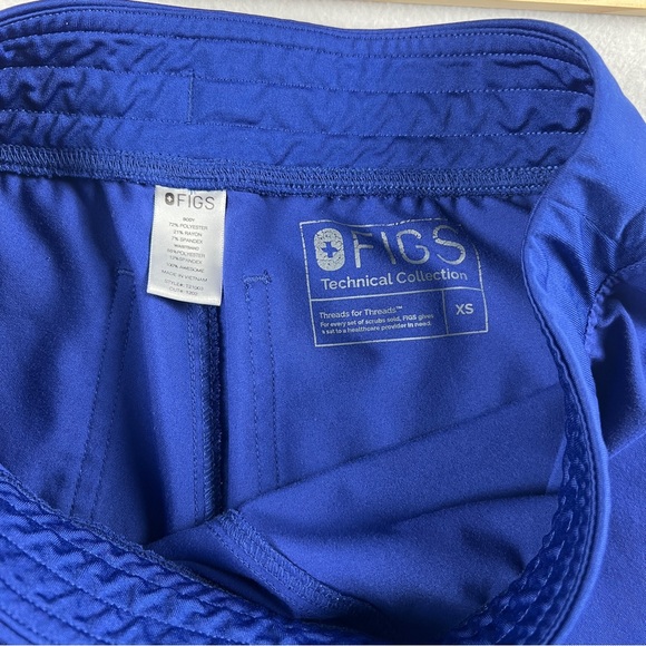 Figs Women's Deep Royal Blue Scrub Pants XS Set (Discontinued Color) - Picture 7 of 16